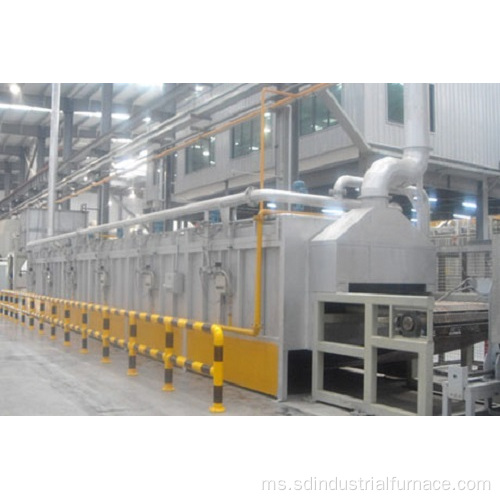 Perlindungan Nitrogen Tempering Furnace